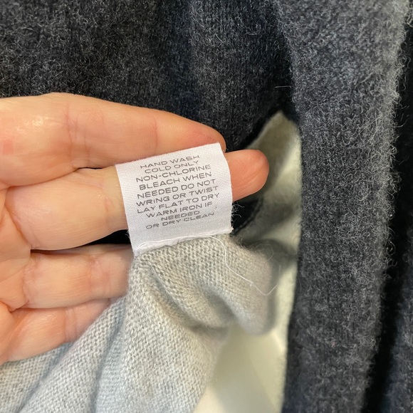 DUFFY - gorgeous two-tone cashmere sweater - Picture 6 of 6